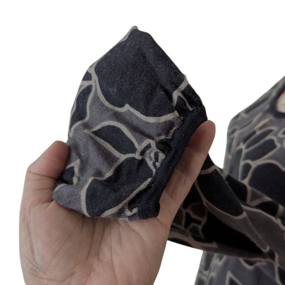 Boden Sz 12R 100% Wool Long Sleeve Lightweight Sweater Dress Geometric Floral - Picture 7 of 10